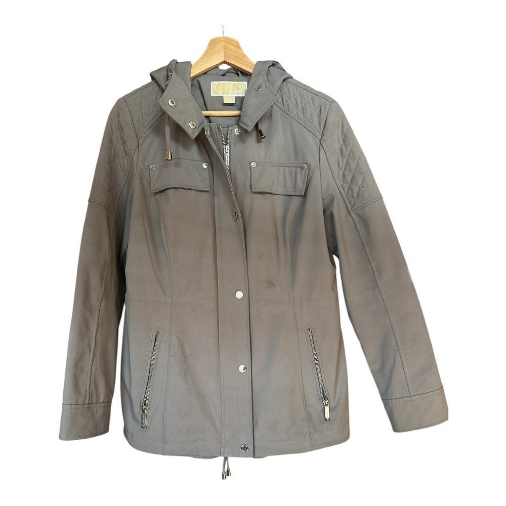Michaels Kor’s Women's Gray Hooded Utility Jacket